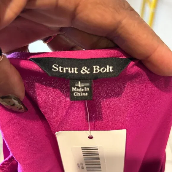 STRUT AND BOLT  SATIN MINI DRESS (L) - Picture 11 of 16